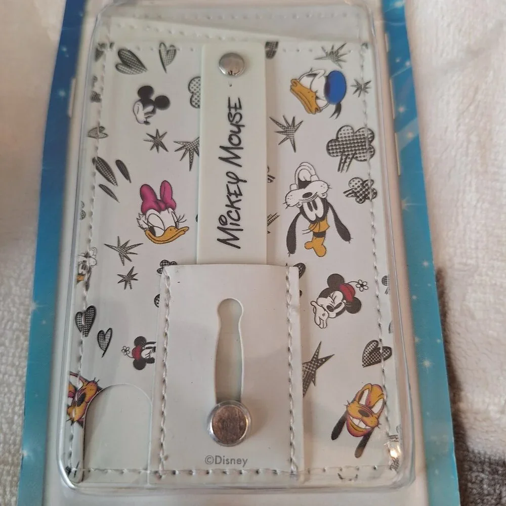 Disney Universal Phone Holder Wallet Stand Mickey‎ Minnie Donald Pluto Goofy
